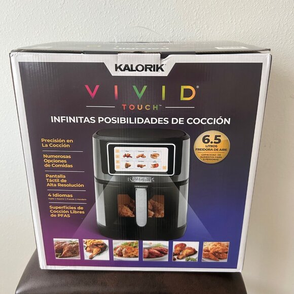not available KALORIK Vivid Touch 7qt High-Res Touchscreen Air Fryer with - Picture 1 of 14